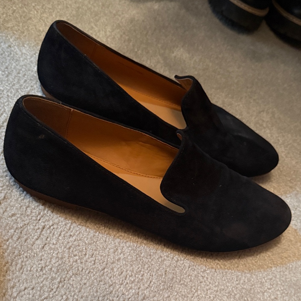 Jcrew Black Suede Loafers for Women